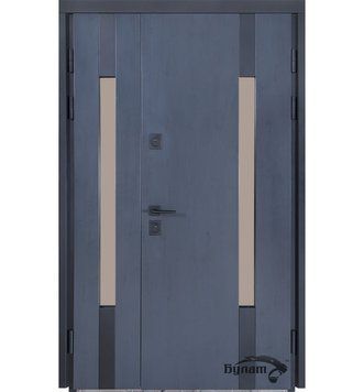 Вхідні двері вуличні ТЕРМО HOUSE (1200мм) Kale, модель 706/431, колір: темний антрацит/антрацит сірий hou0059 фото