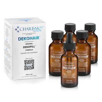 Dekohair Dekopill 120 ml - Инновационный лосьон для роста волос и борьбы с их выпадением набор 120 мл (4 х 30 мл) Charismo УТ17779 фото