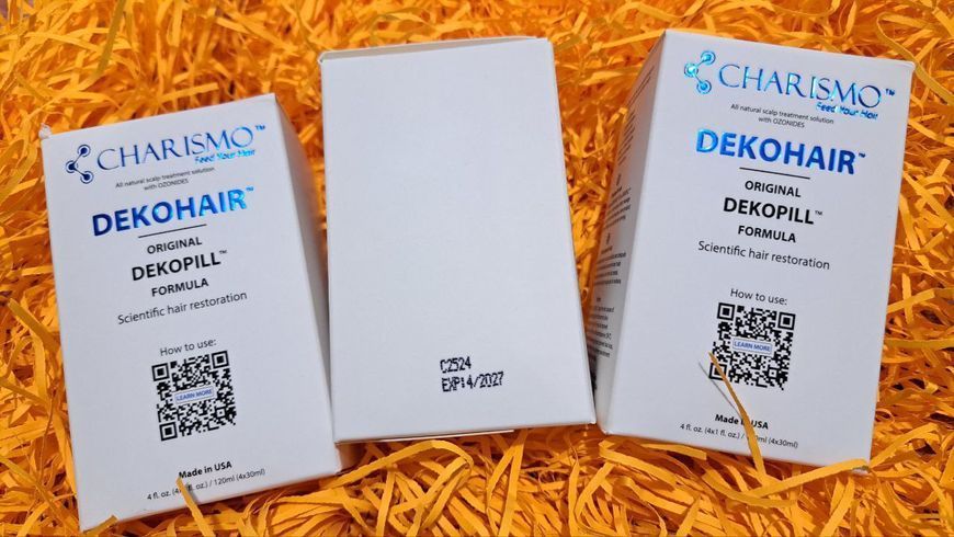 Dekohair Dekopill 120 ml - Інноваційний лосьйон для росту волосся і боротьби з його випадінням набір 120 мл (4 х 30 мл) Charismo УТ17779 фото