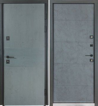 Вхідні двері вуличні ТЕРМО HOUSE Kale, модель 703/191, колір: антрацит/бетон антрацит hou0008 фото